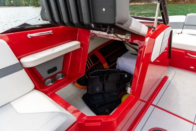  underseat storage on the H20 wake boat