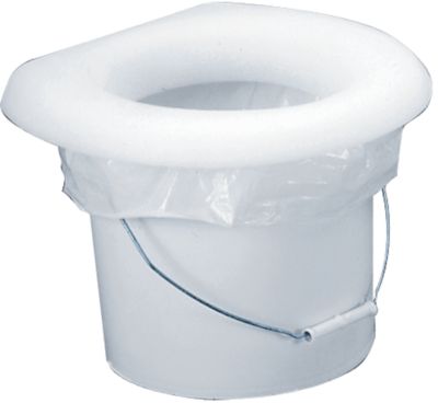 WHITE BUCKET POTTY