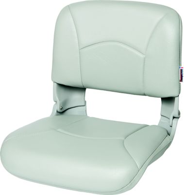 ALL WEATHER HIGH BACK GRAY SEAT SHELL W/GRAY CUSHIONS