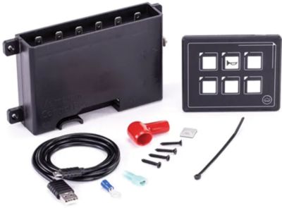 Sierra SP21020 Touch Switch Panel, 35 Max Amps, 5.36" x 3.54" Hub, 6 Switches, 3.61" x 3.03" Panel