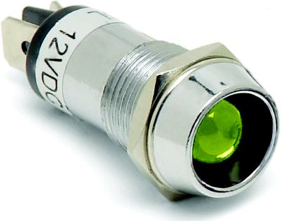 PILOT LIGHT GREEN LED REPLACES P/N 12-PL6GBP