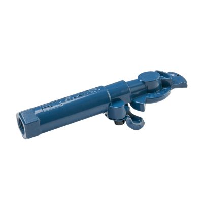 Blue gladhand and grip combo tool for vehicle air brake systems.