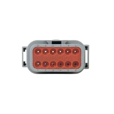 ATM Series 12-Way Receptacle Housing with multiple connection points and durable casing.