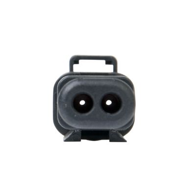 AT Series 2-way receptacle with strain relief, featuring durable design and dual connection points.