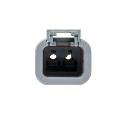 Two-way ATP Series receptacle shown with square design and dual openings for secure electrical connections.