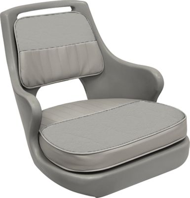 Wise 8WD0153717 Freshwater Bucket Seat W/Cushions, Gray -Gray Shell