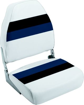 DLX PONT FOLD DOWN SEAT-W/N/B WHITE / NAVY / BLUE