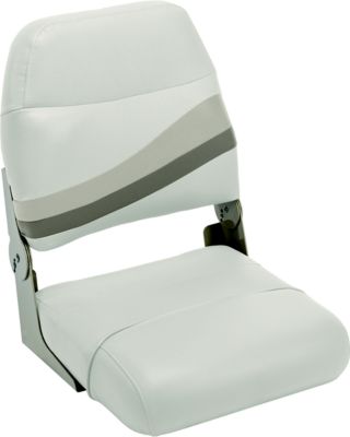 Wise BM11471066 Premier Pontoon High Back Boat Seat, Stone/Mocha Java/Khaki