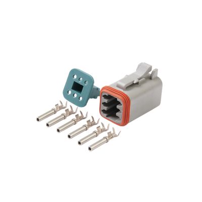 Amphenol 14446100, Amphenol AT Connector Kit, 6-Way Plug, 16-14 Ga (1 ...