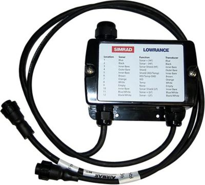 Lowrance 00013262001  xSonic Pigtail Transducer Wiring Block Adapter