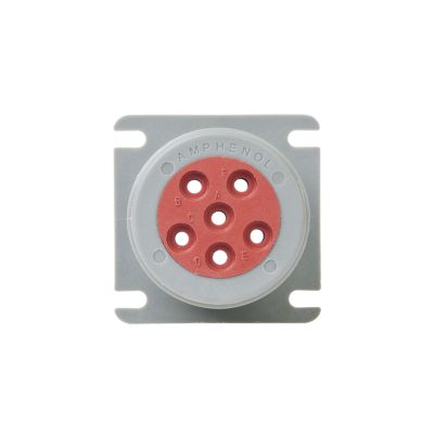 AHD series connector receptacle with a circular design, featuring multiple contact points, suitable for reliable connections.