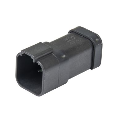Deutsch DT04-6P-EP13 connector, 6-way receptacle, with nickel contacts, designed for electrical applications.