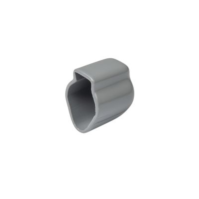 Gray plastisol dust cap for 3-way receptacle, featuring a smooth, rounded design. Ideal for Deutsch DT3P-DC connectors.