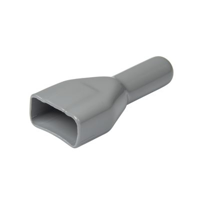 Gray Deutsch DT12P-BT connector boot for 12-way receptacle, highlighting its tapered shape and durable design.