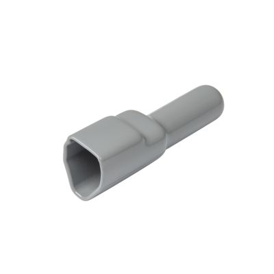 Gray DEUTSCH DT Boot for 3-Way Receptacle, shown in sleek design, model DT3P-BT connector cover.