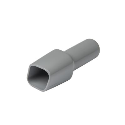 Gray Deutsch DT6P-BT boot for 6-way receptacle, cylindrical design, protective cover for electrical connectors.