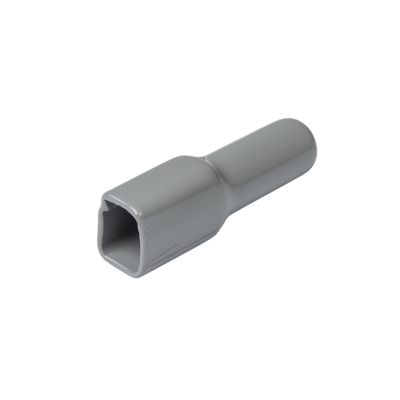 Gray DEUTSCH DT boot for 2-way plug, DT2S-BT model, used for electrical connectors, cylindrical shape.