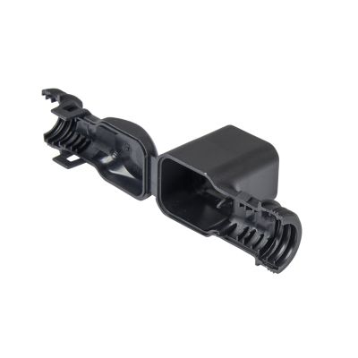 Deutsch DT Series 90¬∞ backshell for plugs with 6-way configuration, showcasing robust design and compatibility.