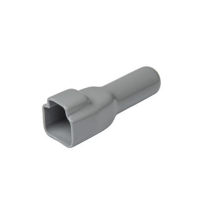 Grey Deutsch DT4S-BT connector boot for 4-way plug, shown with smooth finish and rectangular opening.