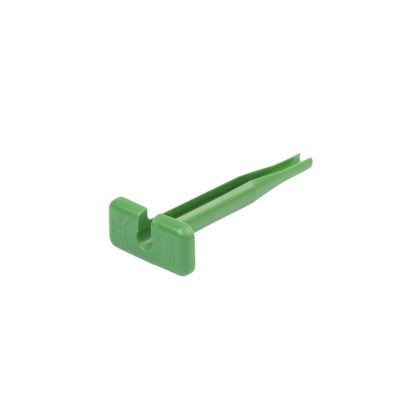 Green Deutsch 0411-291-1405 contact removal tool for 16-14 gauge wires, designed for easy terminal extraction.