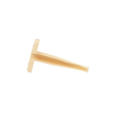 DEUTSCH series removal tool for size 12 contacts, featuring a T-shaped beige plastic design for connector maintenance.