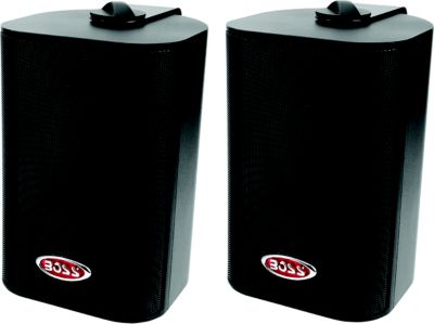 MARINE 3-WY CABINET SPK BLK OUTDOOR BLACKER SPEAKER PR