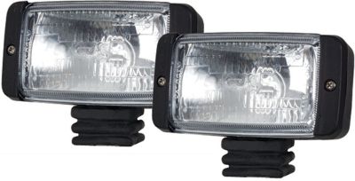 DOCKING LIGHTS BLACK 35W PR/PK QUARTZ HALOGEN W/WIRING HARNES