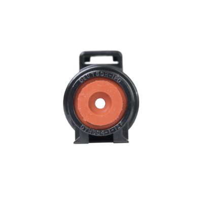 Front view of a DEUTSCH DTHD Series Receptacle showcasing circular design and robust construction.
