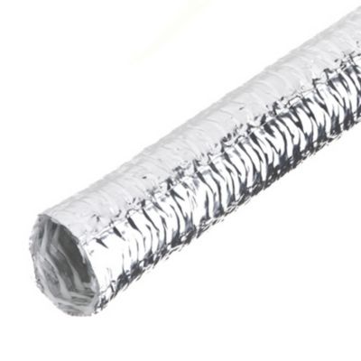 ThermaShield Convoluted tube, silver, flexible protection, heat shielding, wire management.