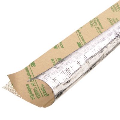 ThermaShield flat reflective material with adhesive backing, ideal for insulation and heat protection applications.