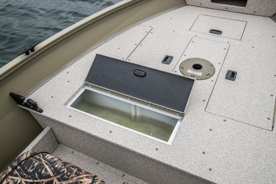 Jon Boat Pedestal Seat Install on Hatch Lid {Jon Boat To Bass Boat