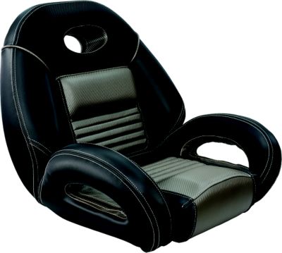 Springfield Marine 104094001 Pro Fishing Speed Seat, Charcoal/Black/Med. Gray