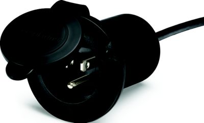 Black Univeral AC Plug Holder +