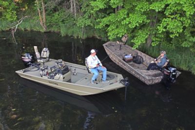 duck hunting boats with mud motor