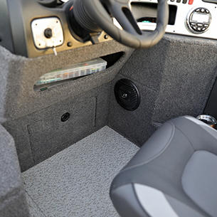1775 Impact XS Under Console Storage Cubby and Closed Storage Drawer
