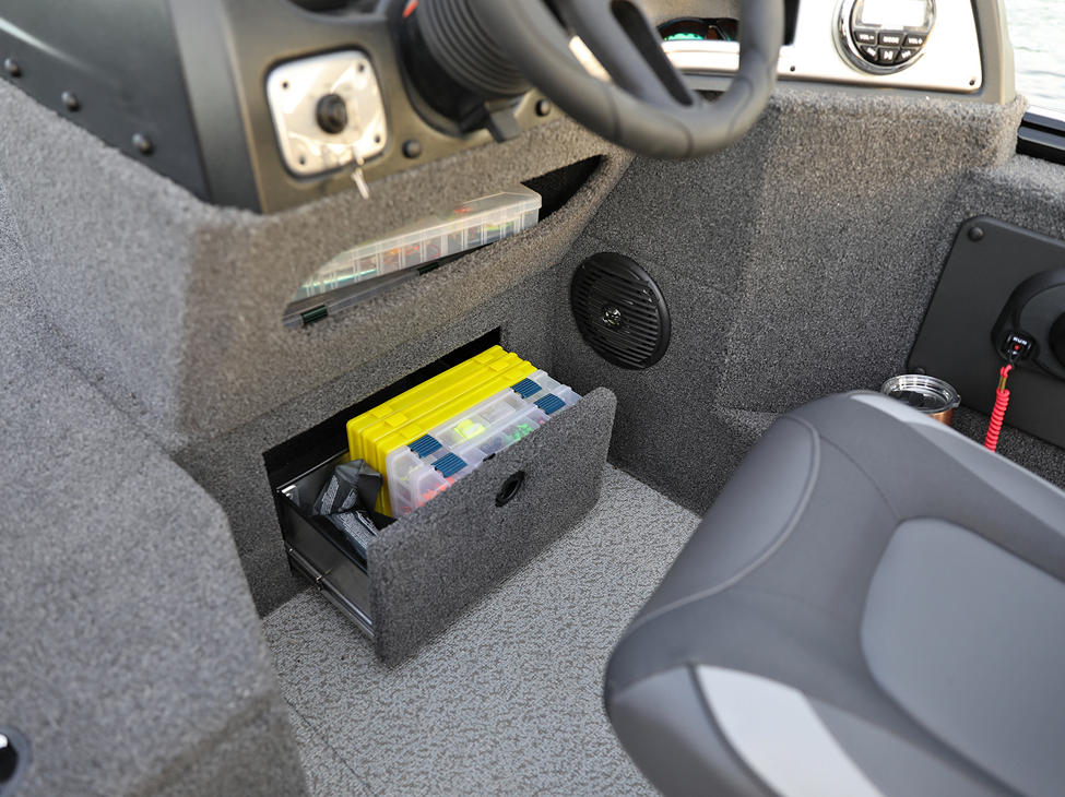 1775 Impact XS Under Console Storage Cubby and Open Storage Drawer