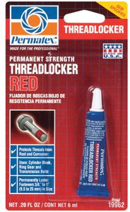 THREADLOCK RED PERMANENT 6ML PMG