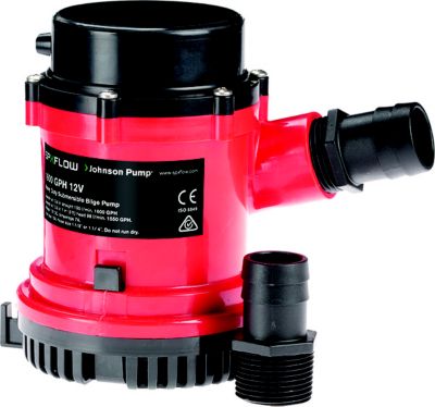 1600GPH HIGH CAP 12V BILGE PUMP MAYFAIR