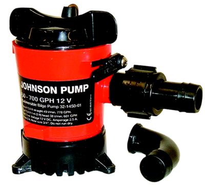 BILGE PUMP 500 GPH 3/4IN HOSE