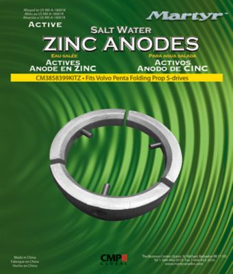 ANODE VP 3PC KIT ZINC