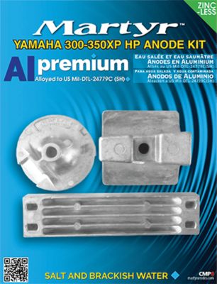 Martyr CMY300350XPKITA Yamaha Anode Kit, Aluminum