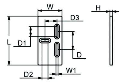 ZN ANODE O-FACE 3 SLOT BOLT ON NOT FOR RESALE IN USA