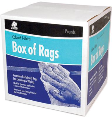 RAG-WIPING COLOR 4LB BOX