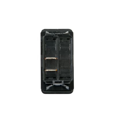 Carling Contura III SPST rocker switch, non-illuminated, with dual terminal connectors in black housing.