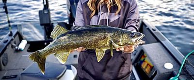 Large Walleye Fish Caught by Pro Angler Sara Trampe