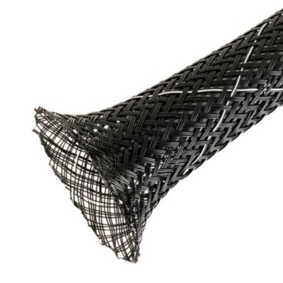 Flame retardant expandable sleeving with braided design, ideal for protecting cables and wires in various applications.
