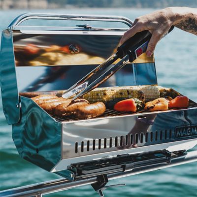 ANACAPA GAS GRILL SS 9X18 CSA W/THERMOMETER   ELEC IGNITION