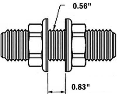 FITTING-BULKHEAD 3/4IN