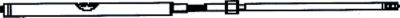 Uflex TM87OX14 High Efficiency Rack and Pinion Cable, 14'