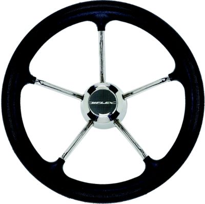 WHEEL 13.8″ 5 SPOKE BLK GRIP PMG